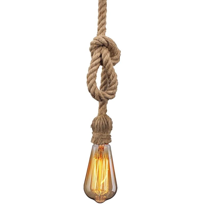 foto del prodotto fortuneville lampada a sospensione vintage e27, lampada a sospensione per camera da letto, lampada da cucina, plafoniera, lampada da soffitto