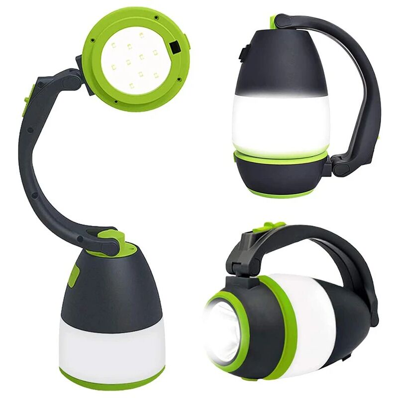 foto del prodotto fortuneville lampada da campeggio multifunzionale 3 in 1 faretto da esterno lampada da scrivania per la casa torcia a led ricaricabile usb torcia