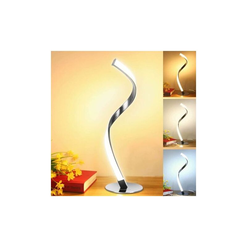 foto del prodotto fortuneville lampada da comodino a led dimmerabile, lampada da tavolo touch bianco caldo luce bianca luce neutra , led moderno con 3 livelli di