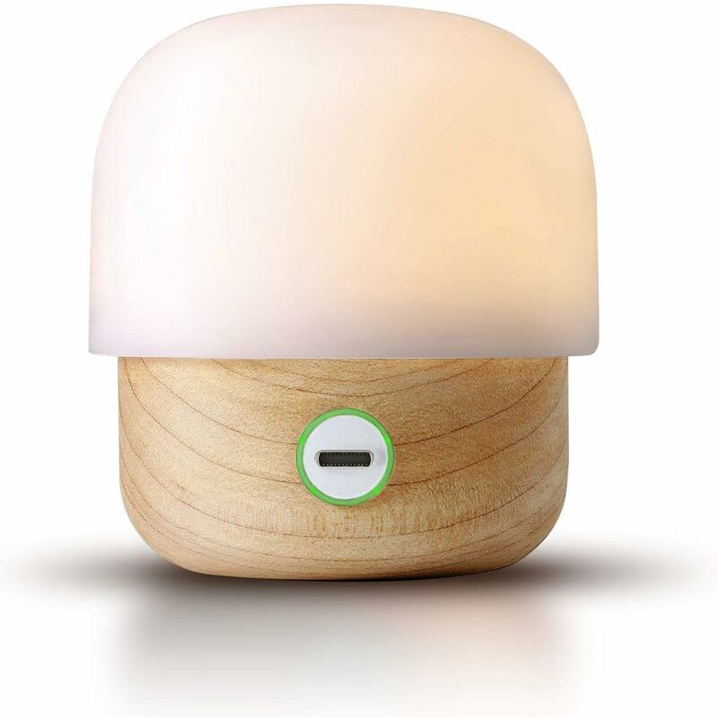 foto del prodotto fortuneville lampada da notte per bambini, lampada da notte con lampada led osram, dimmerabile, protocollo naturale con connessione usb