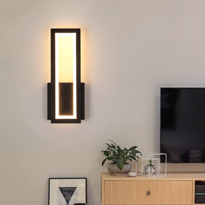 foto del prodotto fortuneville lampada da parete a led per interni, lampada da parete a led quadrata semplice da 16 w, lampada da parete a led con illuminazione