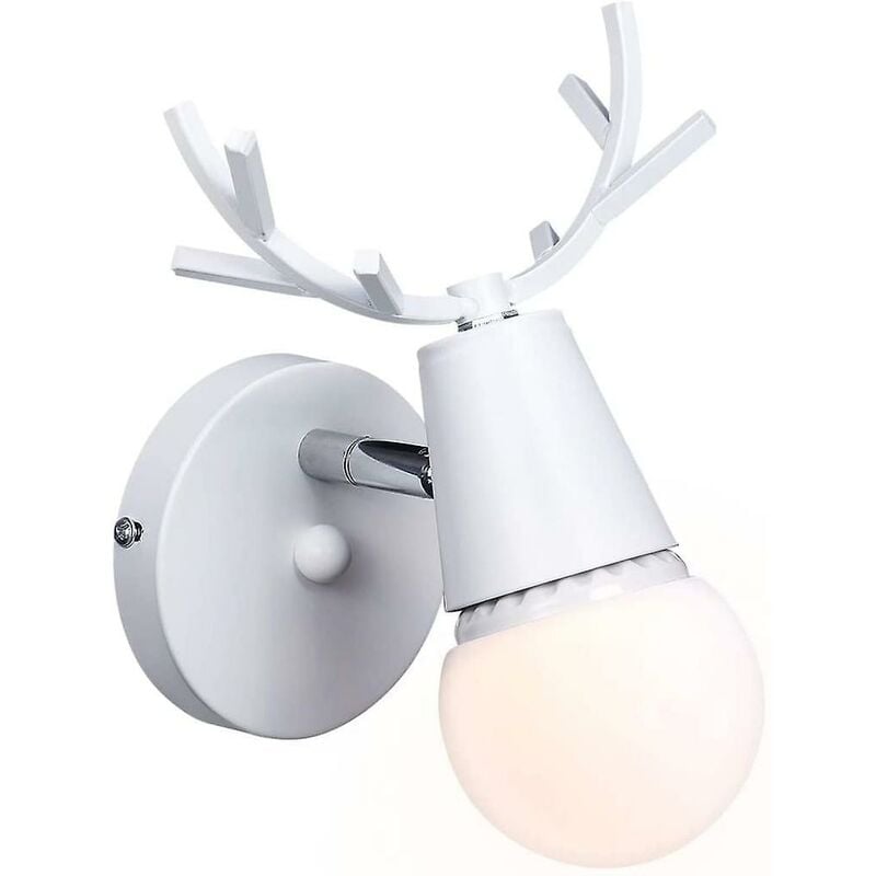 foto del prodotto fortuneville lampada da parete creativa moderna base testa di cervo camera da letto in stile nordico