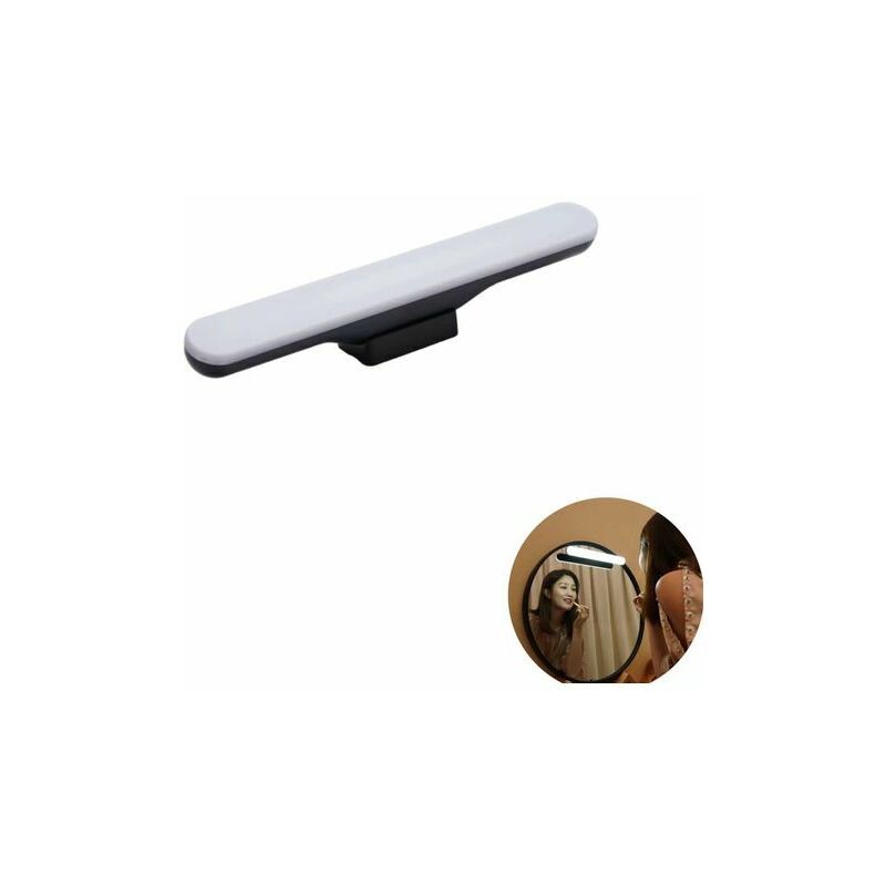 foto del prodotto fortuneville lampada da parete per bagno lampada con lente senza fili lampada da scrivania a led per trucco senza punzonatura lampada da scrivania