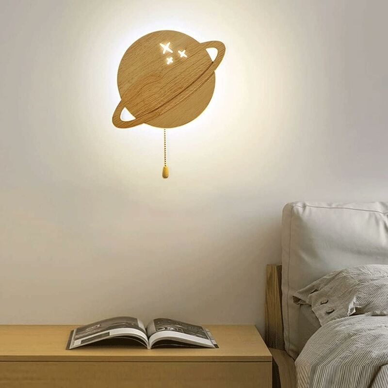 foto del prodotto fortuneville lampada da parete per comodino per cameretta dei bambini 12w led lampada da parete con regolazione della temperatura con interruttore