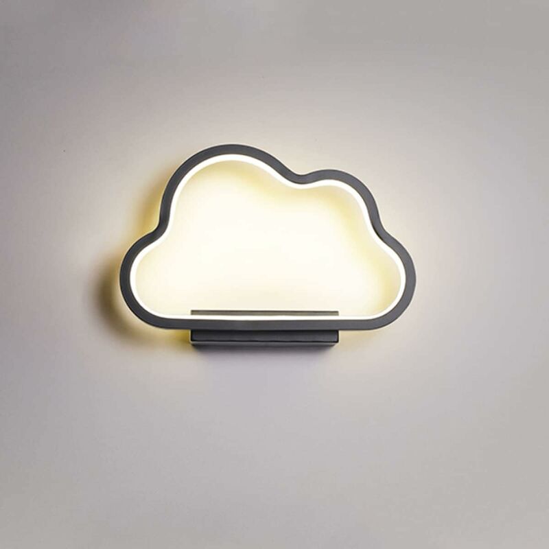 foto del prodotto fortuneville lampada da parete per interni da 20 w, lampada da parete a led design minimalista a forma di nuvola, bianco caldo bianco