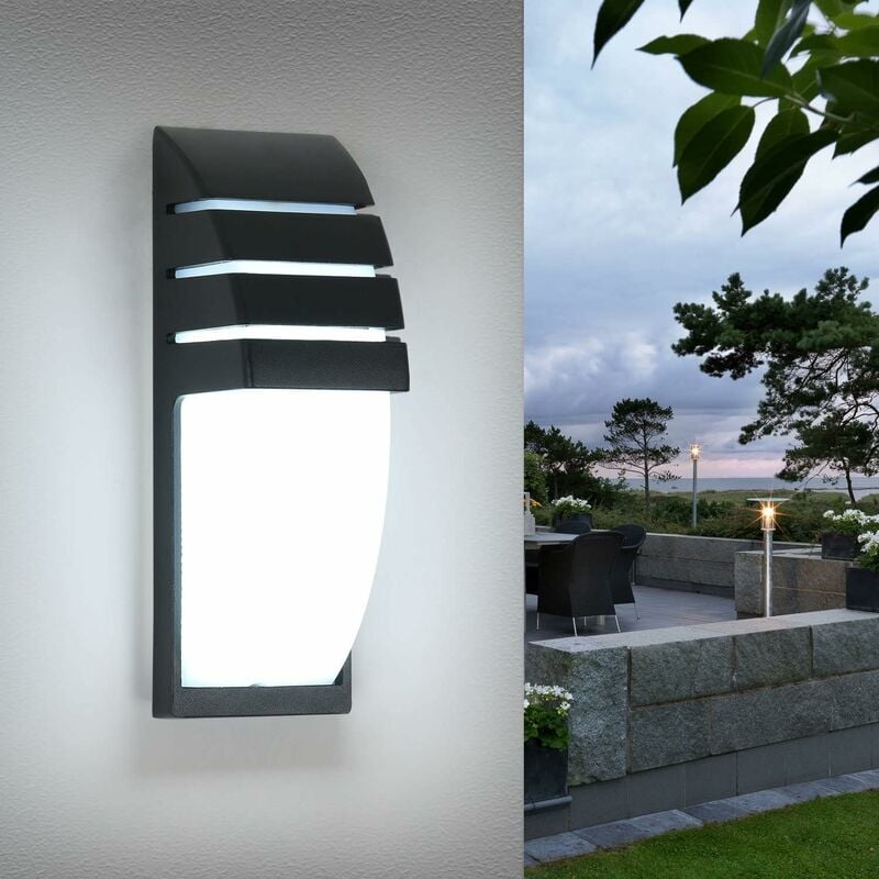 foto del prodotto fortuneville lampada da parete per interni esterni, lampada da parete a led nera 12w 6000k bianco freddo, lampada da parete per esterni
