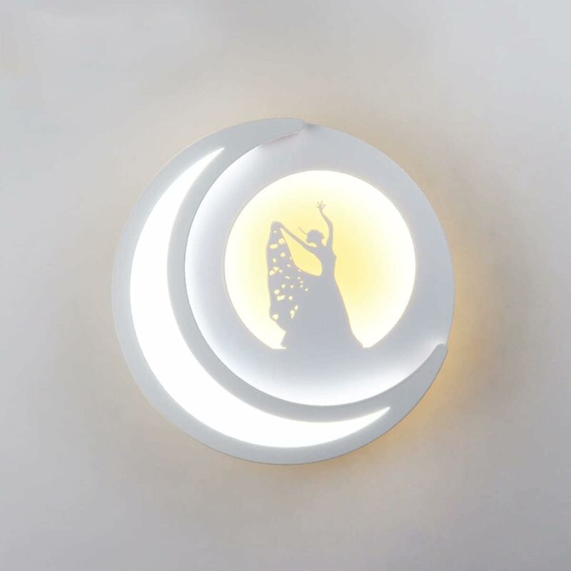 foto del prodotto fortuneville lampada da parete per interni, lampada da parete a led 14w, lampada da parete bianca ac220v, ra 80, lampada da parete di design bianco