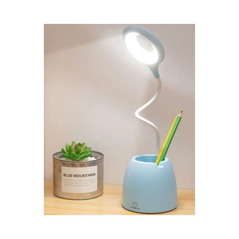 foto del prodotto fortuneville lampada da scrivania a led usb touch night light lampada da scrivania con oscuramento continuo protezione degli occhi apprendimento