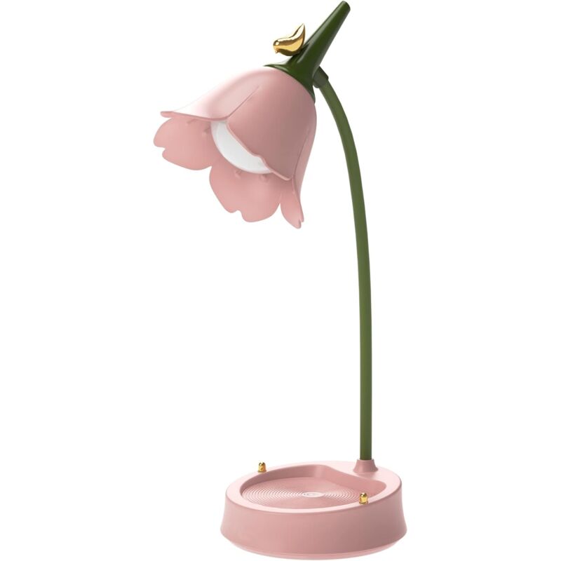 foto del prodotto fortuneville lampada da scrivania per bambini, lampada da scrivania a led a 3 temperature di colore, lampada da scrivania ricaricabile con sensore