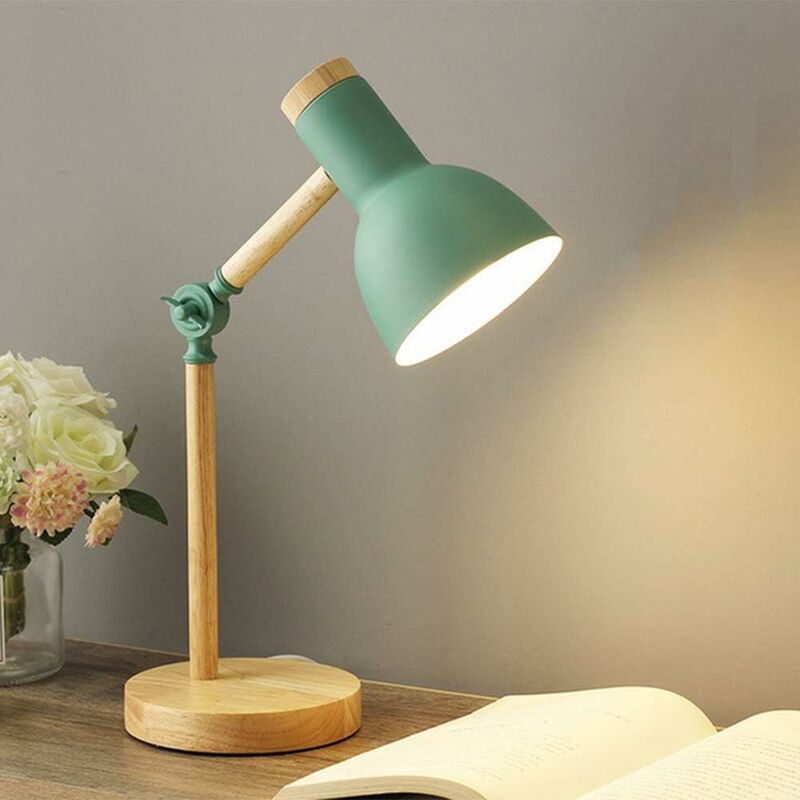 foto del prodotto fortuneville lampada da tavolo moderna nordica lampada da comodino per camera da letto con protezione degli occhi lampada da scrivania industriale