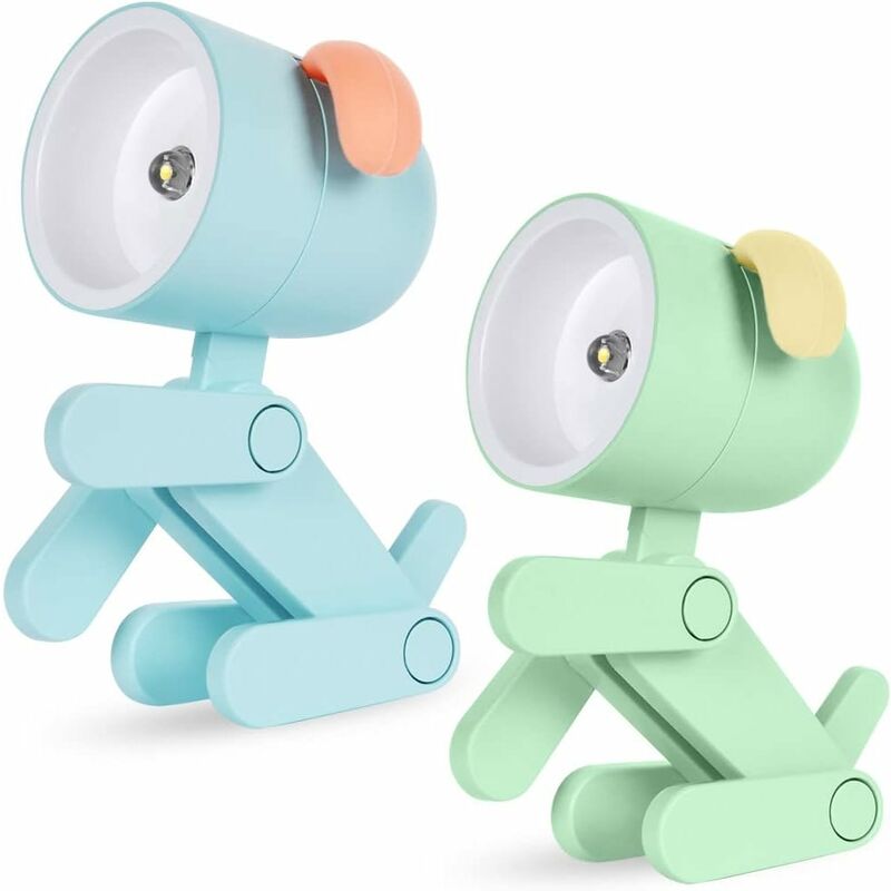 foto del prodotto fortuneville lampada da tavolo per bambini con luce notturna a forma di cane carino lampada da tavolo per bambini portatile regolabile mini luce