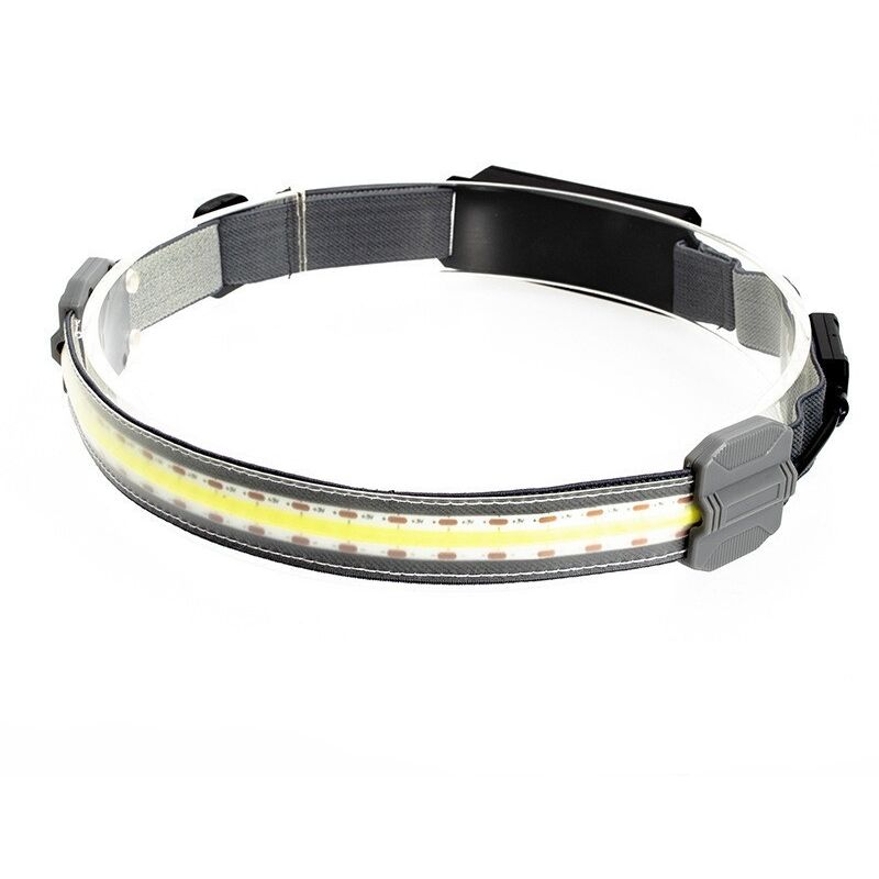 foto del prodotto fortuneville lampada frontale a led cob striscia luminosa ricaricabile usb lampada frontale a fascio largo luminoso luci led luminose 3 modalit 1