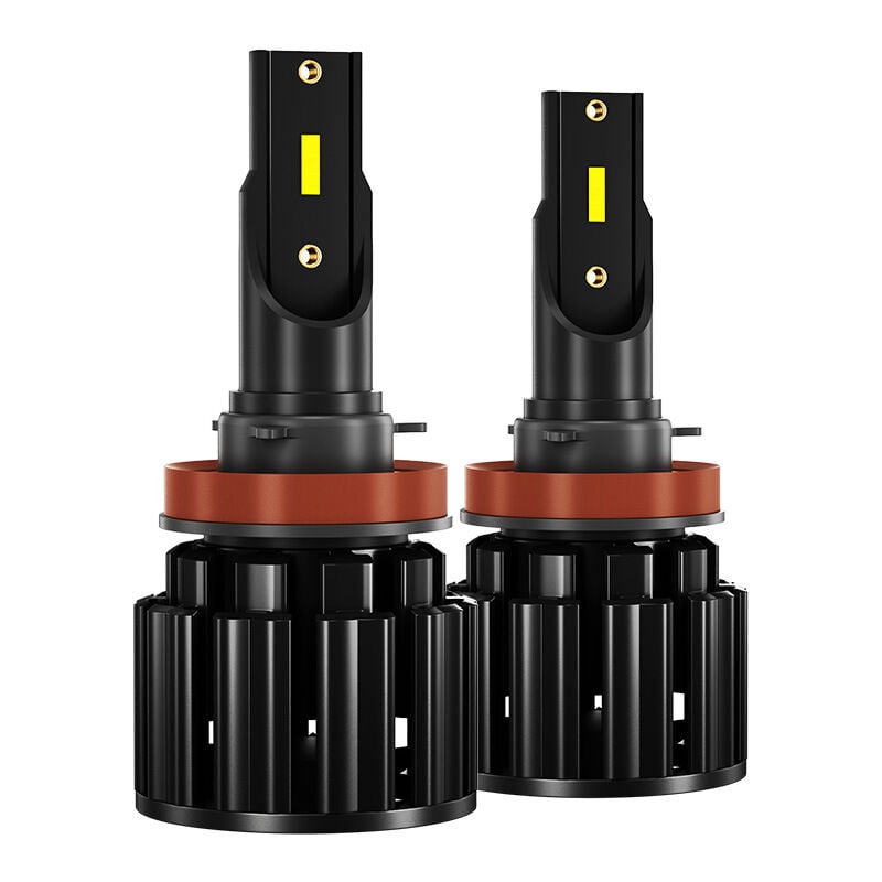 immagine 0 del prodotto fortuneville lampadina a led h11 h8 h9 6000k bianca anabbagliante, abbagliante per auto h11 lampada alogena di ricambio per auto retrofit 2 pezzi