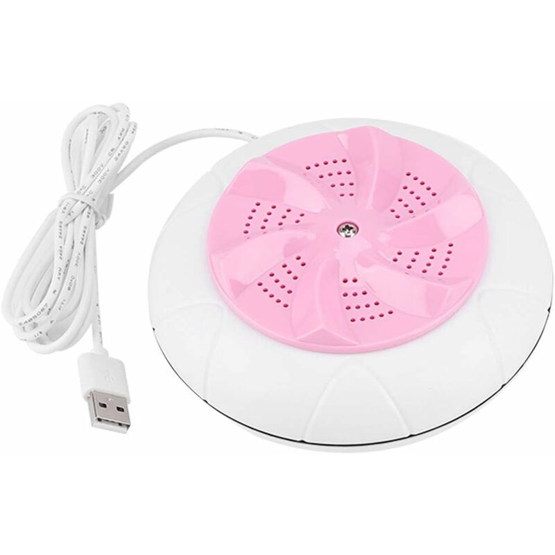 foto del prodotto fortuneville - lavatrice ad ultrasuoni da viaggio lavatrice turbo multifunzionale portatile per vestiti, frutta, verdura (rosa)