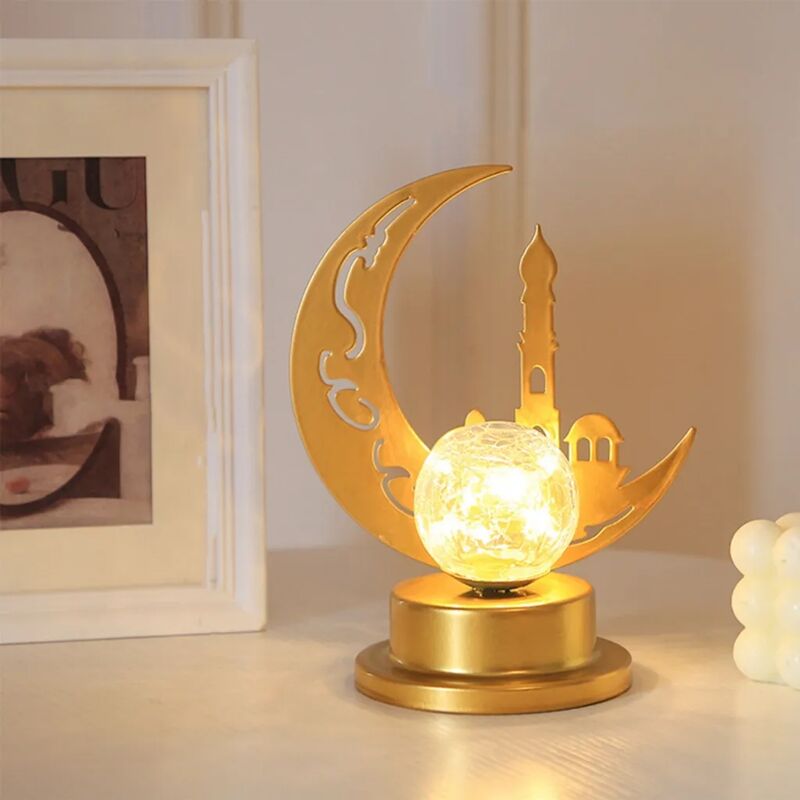 foto del prodotto fortuneville led magic moon night light galaxy lampada, lampada da tavolo a luce notturna in ferro battuto fatta a mano 3d, decorazioni per la casa