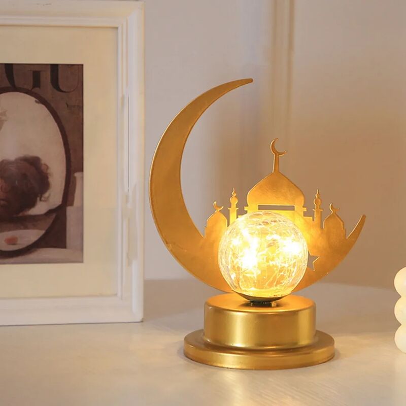 foto del prodotto fortuneville led magic moon night light galaxy lampada, lampada da tavolo a luce notturna in ferro battuto fatta a mano 3d, decorazioni per la casa