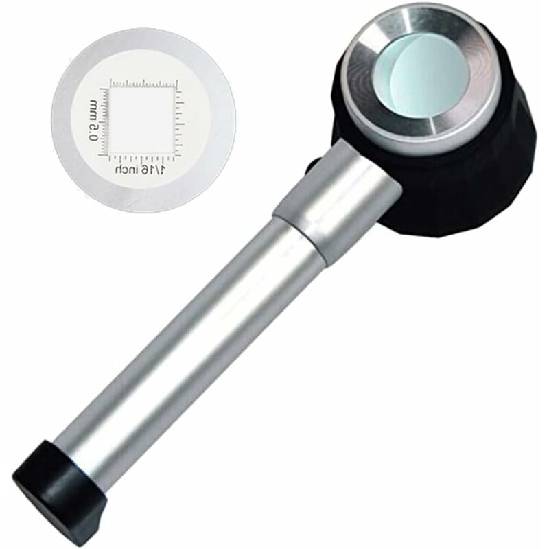 foto del prodotto fortuneville lente d ingrandimento tascabile 10x 30x lente d ingrandimento righello lente d ingrandimento con lente di ingrandimento per gioielli