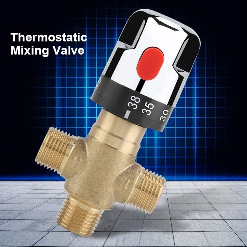 foto del prodotto fortuneville limitatore di temperatura dello scaldabagno, valvola miscelatrice termostatica valvola miscelatrice in ottone controllo termostato