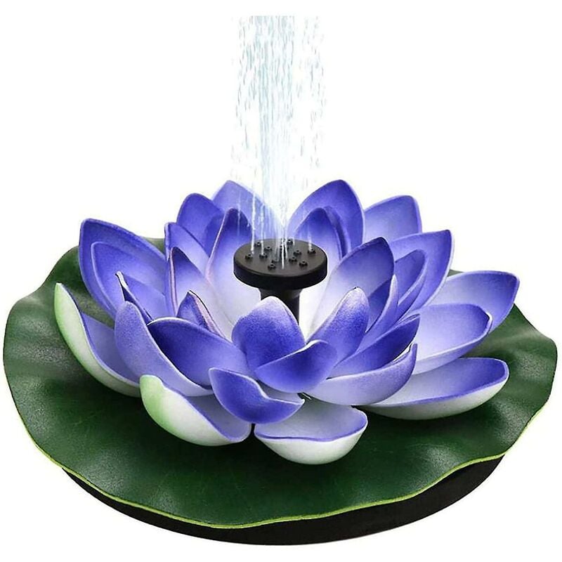 foto del prodotto fortuneville lotus fontana solare pompa per fontana solare pompa per laghetto fontana da giardino ninfee decorativa