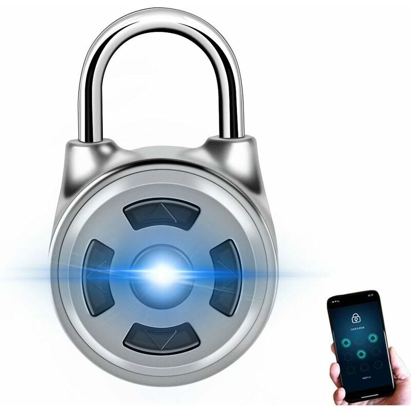 foto del prodotto fortuneville lucchetto bluetooth smart lucchetto password di sicurezza lucchetto telefono smart unlock app android ios staffa di controllo della