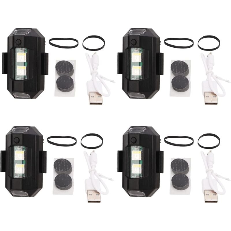 foto del prodotto fortuneville luce di navigazione notturna spia esterna led lampeggiante avvertimento luce di sicurezza luce stroboscopica per moto per drone moto