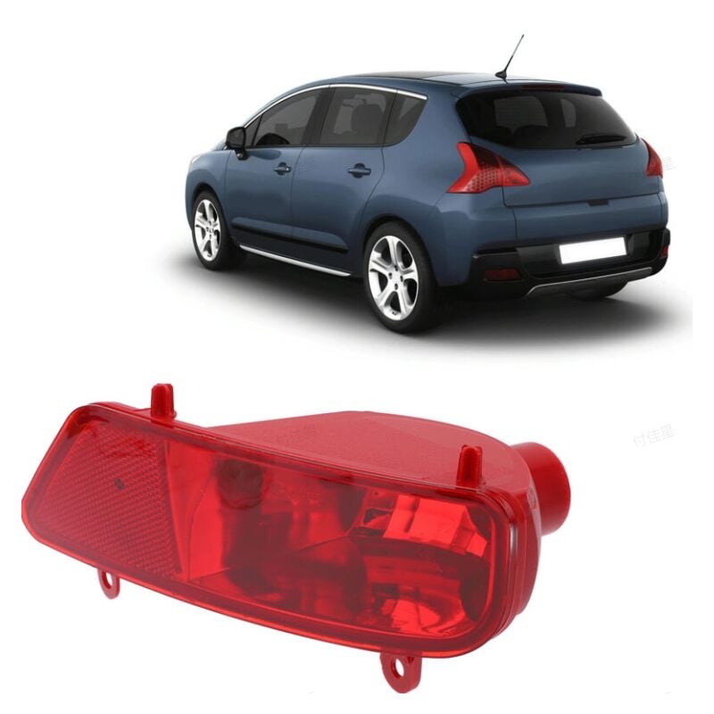foto del prodotto fortuneville luce fendinebbia posteriore per auto, accessori di ricambio per auto compatibili per peugeot 3008 5008 2009 2016 destra 