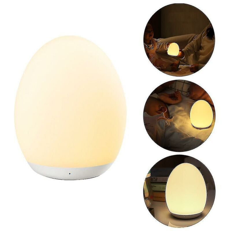foto del prodotto fortuneville luce notturna a led per bambini, lampada da comodino ricaricabile tramite usb, touch 7 gradiente di colore rgbxstb