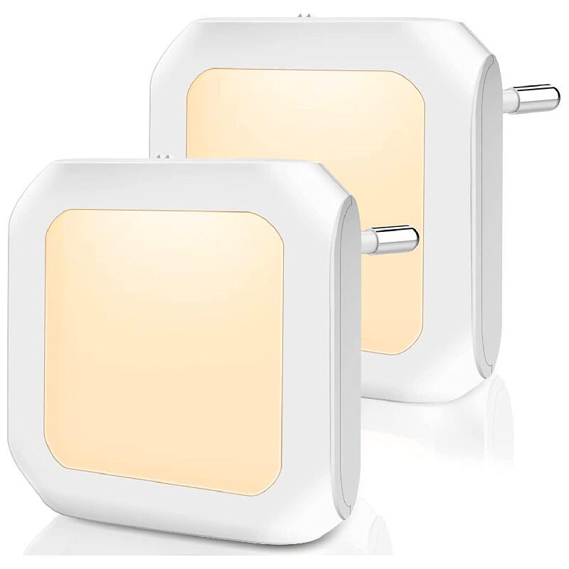 foto del prodotto fortuneville luce notturna con sensore crepuscolare, 2 pezzi luminosit regolabile all infinito ottimo per camera dei bambini, scale, camera da