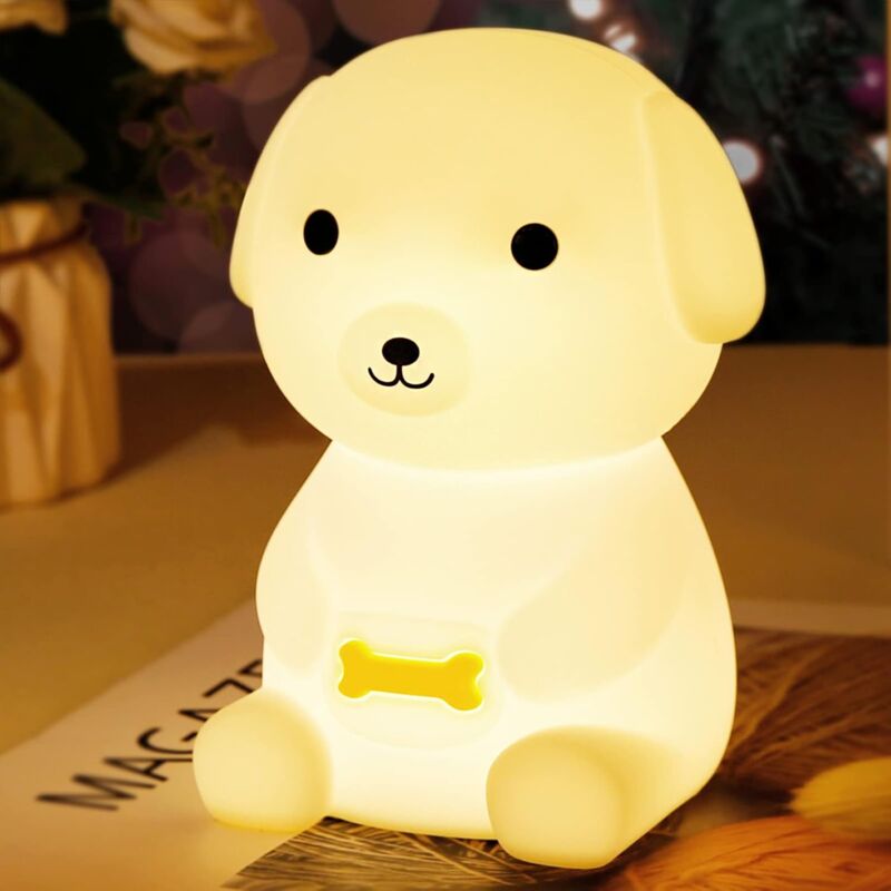 foto del prodotto fortuneville luce notturna luce notturna per bambini comodino per bambini luce notturna in silicone luce notturna usb tocco portatile decorazione