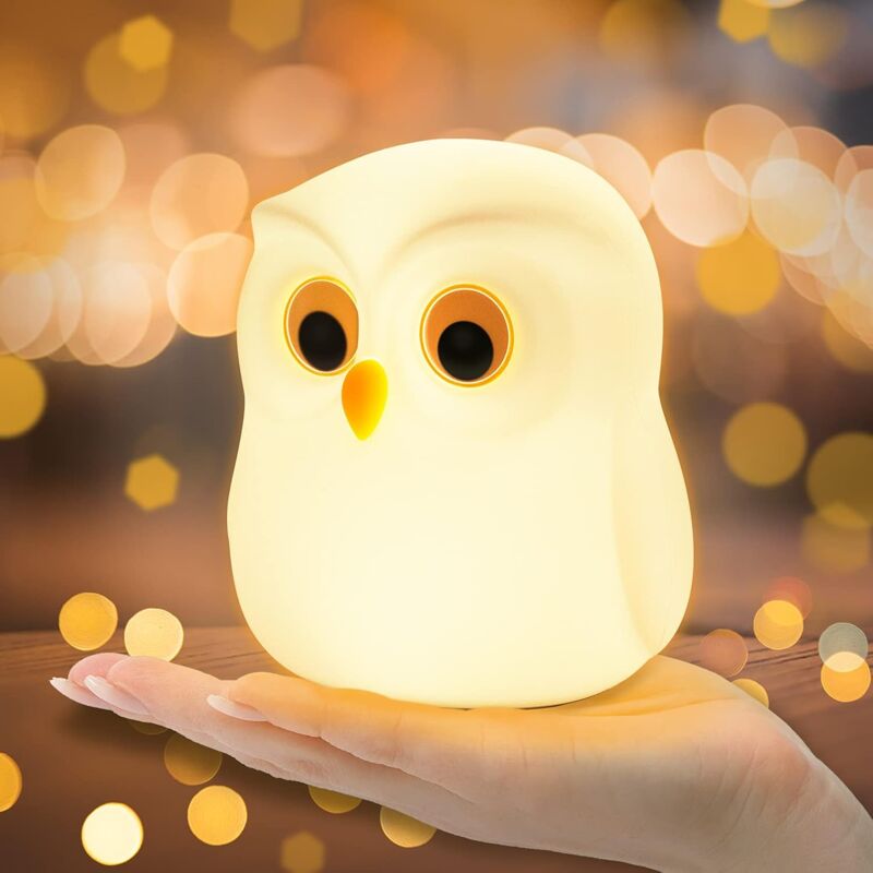 foto del prodotto fortuneville luce notturna per bambini, luce notturna a led per bambini, widget senza rondine, luce per allattamento dimmerabile, ricarica touch,