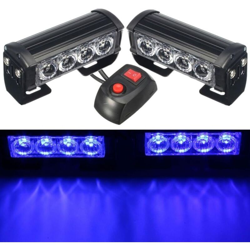 foto del prodotto fortuneville luce stroboscopica, 2 pezzi da uno a due led luce stroboscopica di emergenza luce stroboscopica di emergenza 12v rimorchio per camion