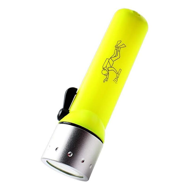 foto del prodotto fortuneville luce subacquea, torcia subacquea, interruttore magnetico, 10 metri sott acqua, con cinturino, ideale per pesca notturna, immersioni
