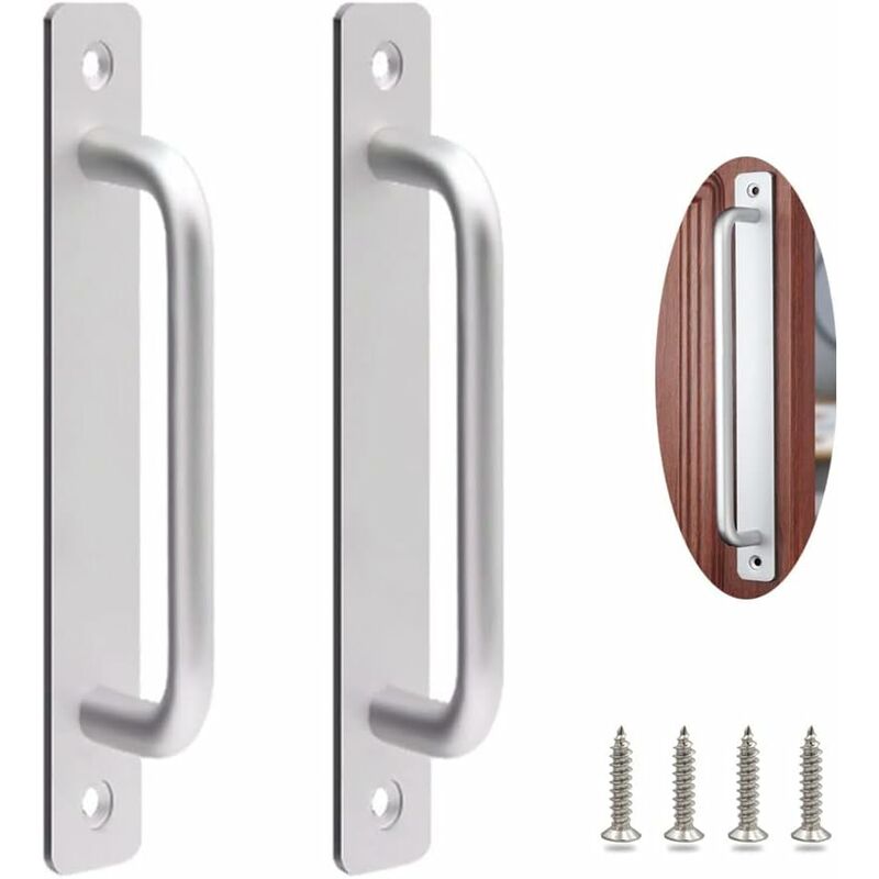 foto del prodotto fortuneville maniglia per porta 2 pezzi maniglia porta esterna per impieghi gravosi maniglie per porta dell armadio maniglia porta scorrevole
