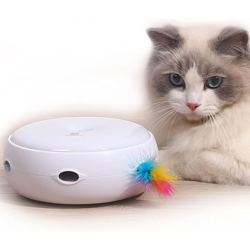 foto del prodotto fortuneville massaggiagengive interattivo per gatti smart cat toy auto elettronica molla di torsione casuale tre modalit pi sensori diurni e