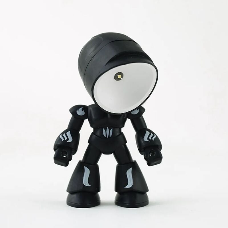 foto del prodotto fortuneville mini lampada da scrivania magnetica a luce notturna a led lampada da tavolo a luce calda regalo per bambini nera