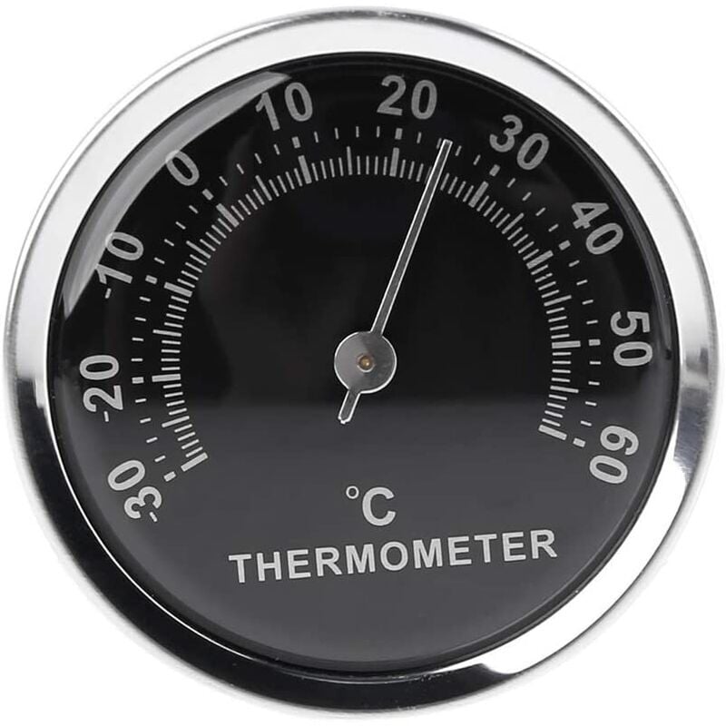 foto del prodotto fortuneville mini termometro per auto da 58 mm display analogico meccanico della temperatura con adesivo