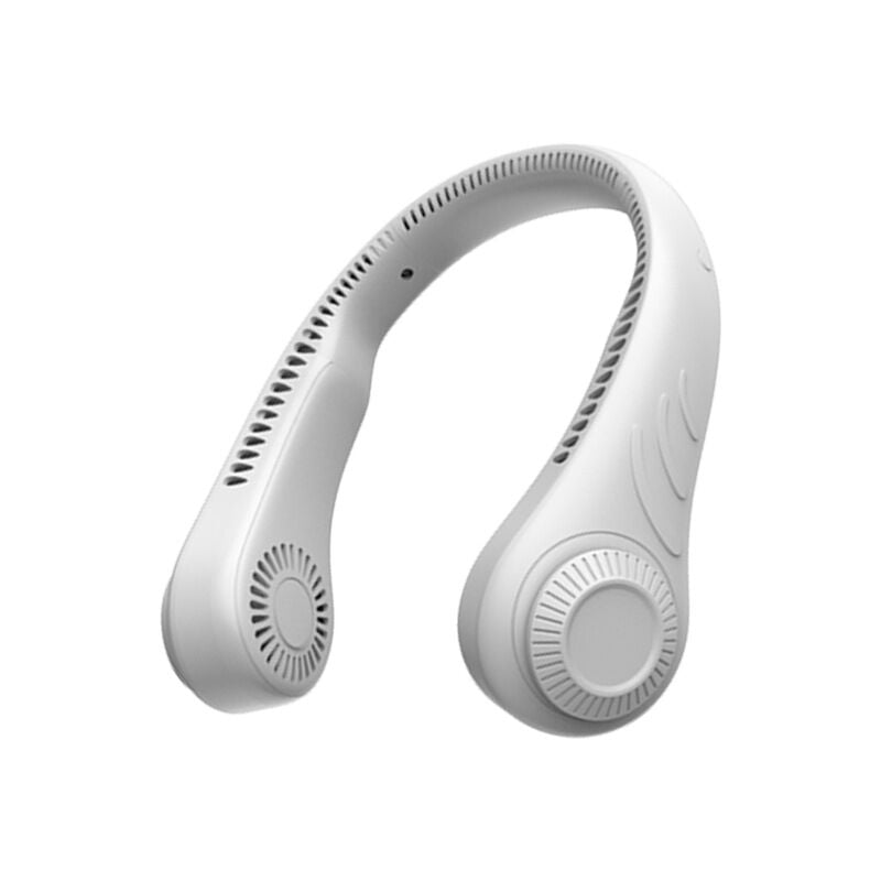 foto del prodotto fortuneville mini ventilatore a collo senza foglie collo pigro sospeso raffreddatore d aria portatile ricaricabile usb 1pc bianco 