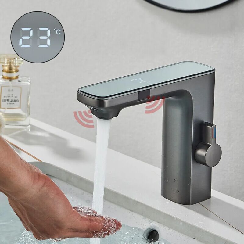 foto del prodotto fortuneville miscelatore per lavabo da bagno con rubinetto sensore, miscelatore monocomando