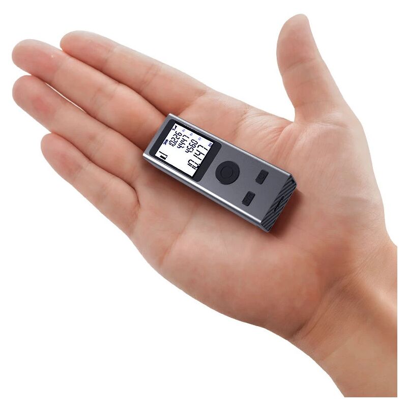 foto del prodotto fortuneville misuratore di distanza laser intelligente 30m mini misuratore di distanza laser digitale ricaricabile usb telemetro portatile