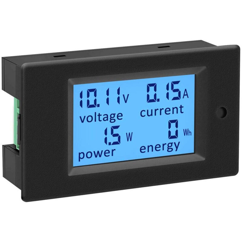 foto del prodotto fortuneville misuratore di potenza dc 6.5 100v 100a multimetro digitale display lcd tensione corrente energia monitor 12v 24v 36v 48v 60v 72v rv