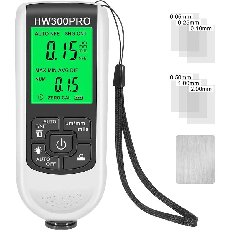foto del prodotto fortuneville misuratore di spessore lcd ad alta precisione 0 2000um misuratore di spessore del film automobilistico digitale tester di spessore del