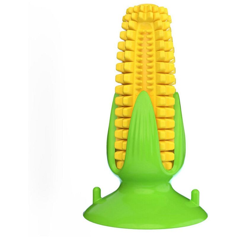foto del prodotto fortuneville molare interattivo riduce l ansia pulizia dei denti cucciolo di cane a forma di mais durevole regalo per la cura dei denti