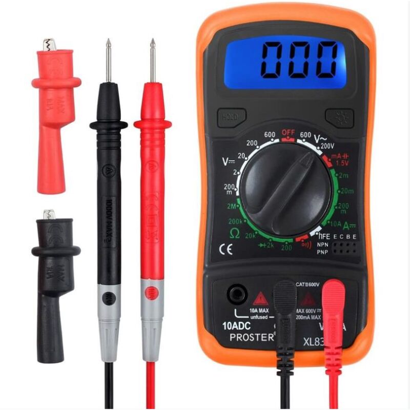 foto del prodotto fortuneville multimetro digitale mini multimetro manuale tester per batterie misuratore dmm per test fai da te ac dc tensione dc corrente