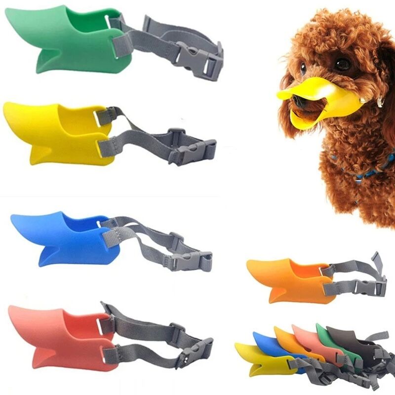 foto del prodotto fortuneville museruola per cani in silicone, museruola per anatra, anti morso, anti abbaio, piccolo cane grande, museruola per cani, accessori 1
