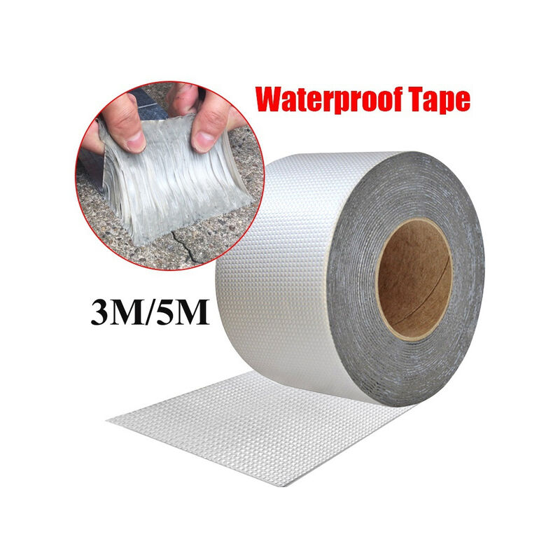 foto del prodotto fortuneville nastro adesivo impermeabile resistente alle alte temperature nastro butilico in alluminio addensato nastro per riparazioni del