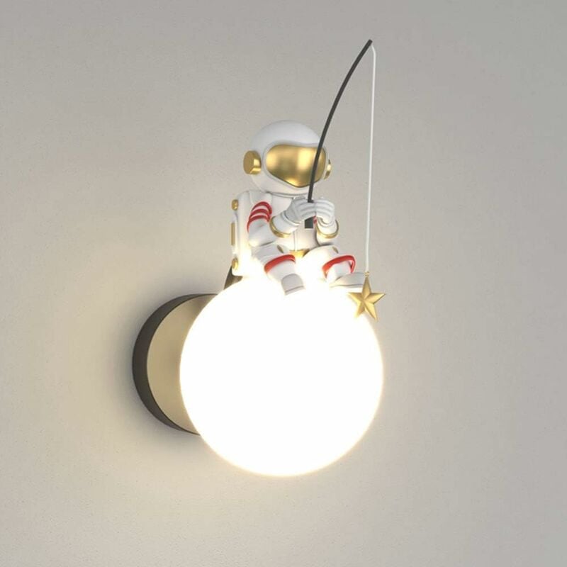 foto del prodotto fortuneville nuova lampada da parete a led americana moderna e durevole per astronauta, lampade da parete per corridoio interno da 5 w, lampada da