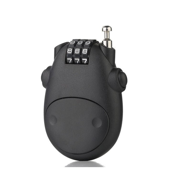 foto del prodotto fortuneville nuovo lucchetto antifurto per casco da moto con cavo telescopico a combinazione 1 pz
