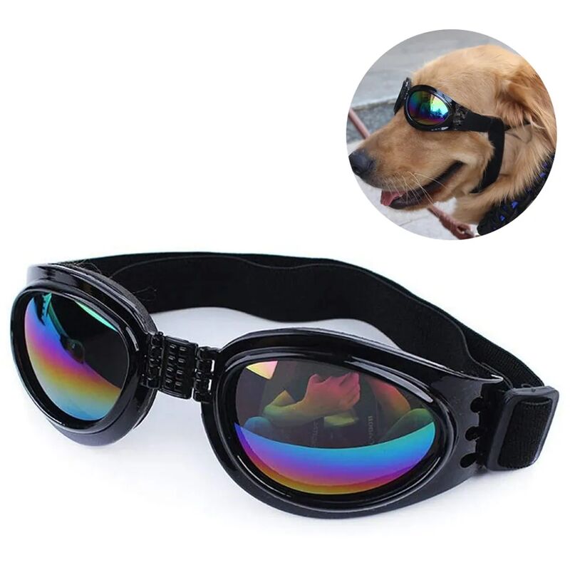 foto del prodotto fortuneville occhiali da sole per cani da compagnia protezione uv occhiali da sole per cuccioli di cane antivento occhiali per cani per cani di