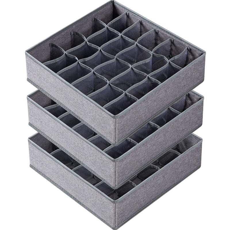 foto del prodotto fortuneville organizer per biancheria intima, cassetto per calzini, scatola per guardaroba e ripiani dell armadio, scatola pieghevole in tessuto