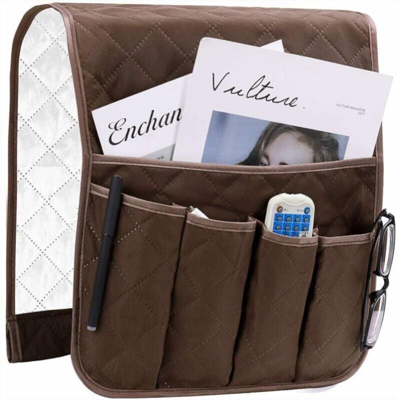 foto del prodotto fortuneville organizer per braccioli, copridivano, coprisedia, tasche sospese salvaspazio, borsa portaoggetti antiscivolo per telefono, libri,